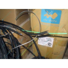 Оптический кабель Б/У для внешней прокладки (с металлическим тросом) в Набережных Челнах, оптокабель БУ (Набережные Челны)