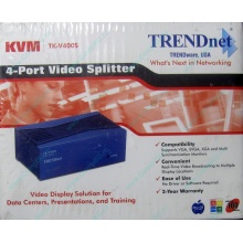 Разветвитель видеосигнала TRENDnet KVM TK-V400S (4-Port Video Splitter) - Набережные Челны