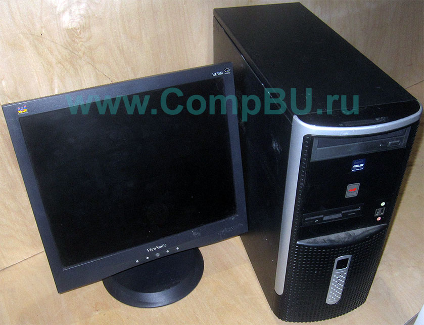 Комплект: одноядерный компьютер Intel Pentium-4 с 1Гб памяти и 17 дюймовый ЖК монитор (Набережные Челны)